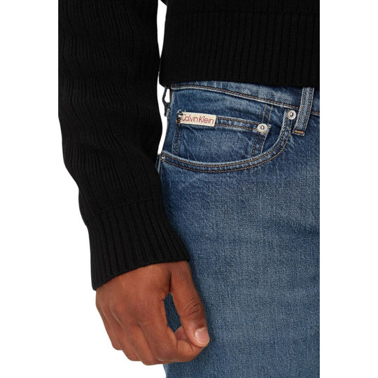Calvin Klein Jeans Blue Cotton Skinny Jean