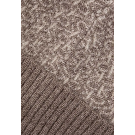 Calvin Klein Beige Alpaca Leather Caps Baseball Hat