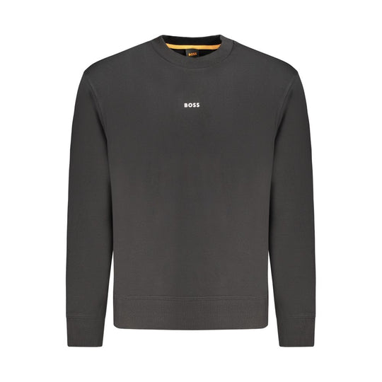 Hugo Boss Black Cotton Men Sweater