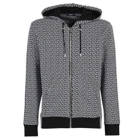 Balmain Black Cotton Men's Sweater