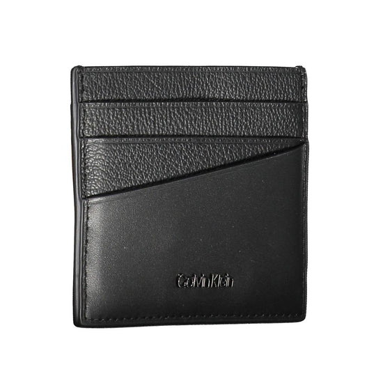 Calvin Klein Black Leather Mens Wallet Holder