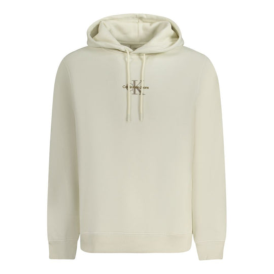 Calvin Klein White Cotton Men's Hoodie