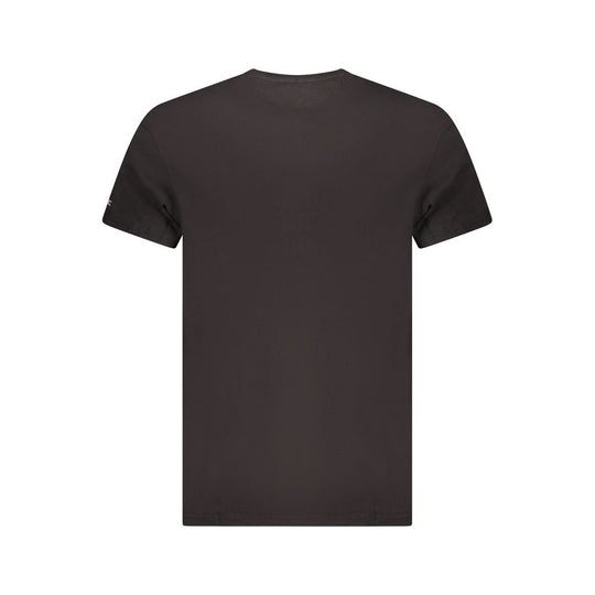 Tommy Hilfiger Black Cotton Men T-Shirt