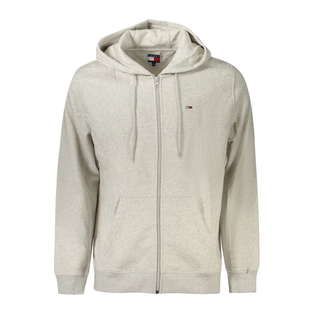 Tommy Hilfiger Grigio Cotton Men's Sweatshirt Hoodie