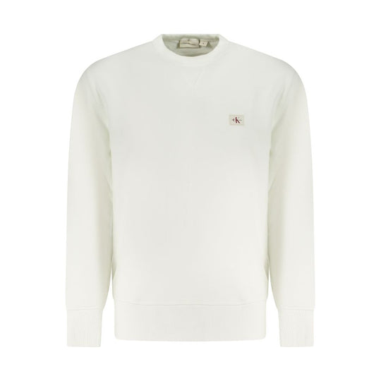 Calvin Klein White Cotton Men Sweatshirt
