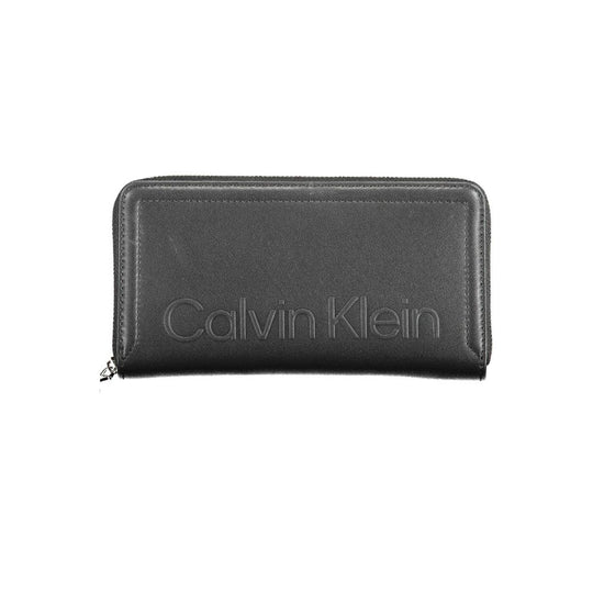 Calvin Klein Black Polyurethane Women Wallet