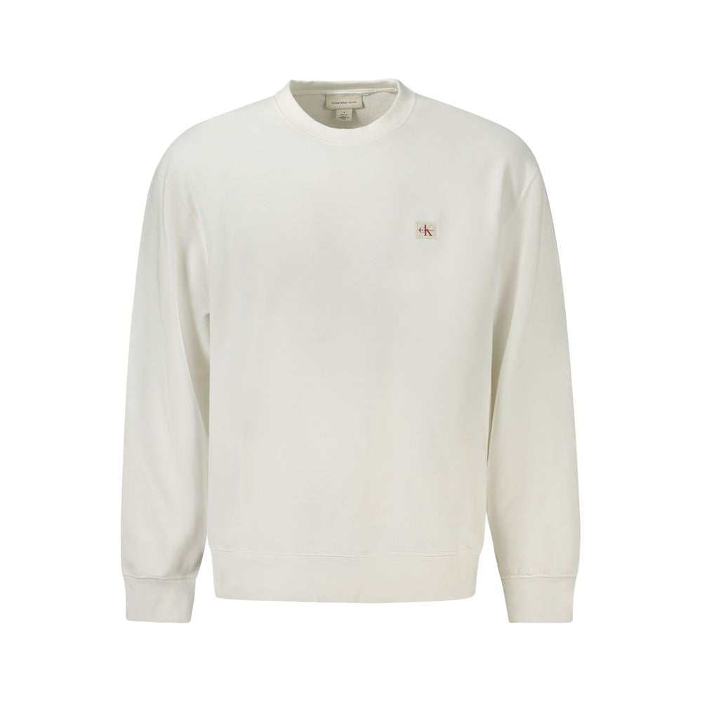 Calvin Klein White Cotton Men's Sweatshirt