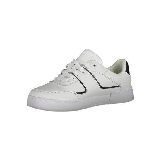 Tommy Hilfiger White Polyester Sneaker
