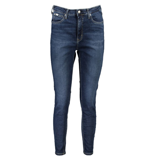 Calvin Klein Blue Cotton Women's Skinny Ankle Jean