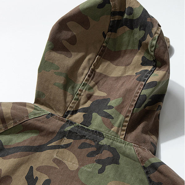 Vintage Military-Inspired Casual Pullover Hoodies