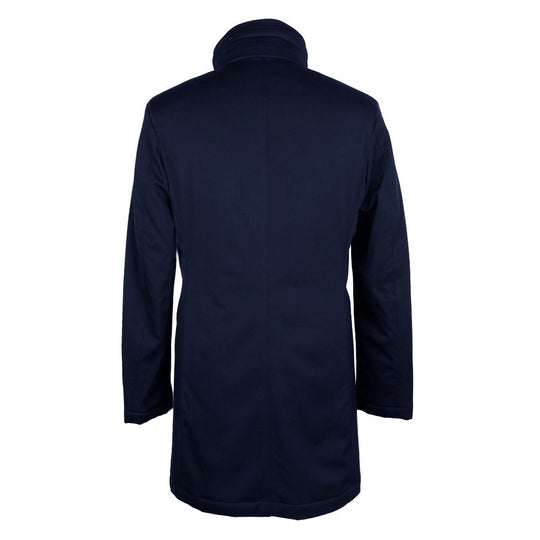 Made in Italy Blue Wool Men Jacket