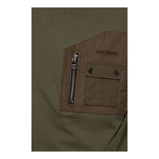 Balmain Green Cotton T-Shirt