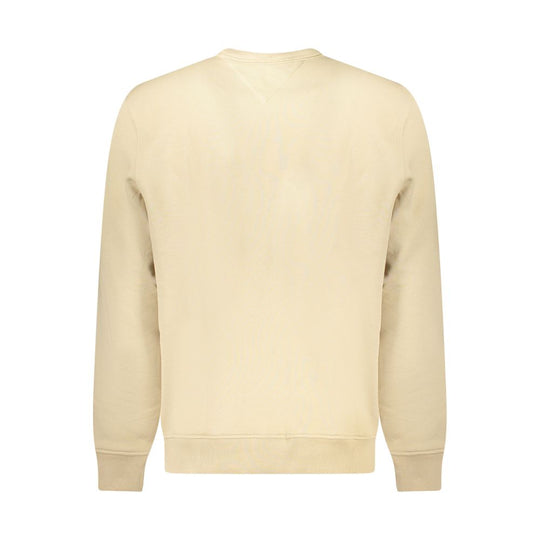 Tommy Hilfiger Beige Cotton Men Sweatshirt