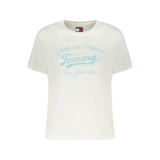 Tommy Hilfiger White Cotton Women T-Shirt