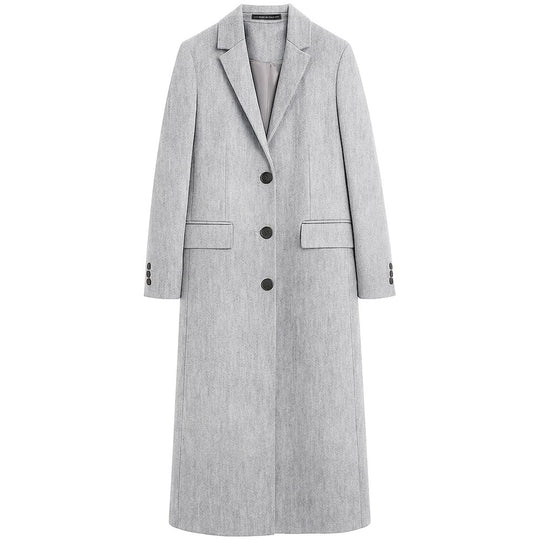 Made in Italy Gray Wool Women Coat