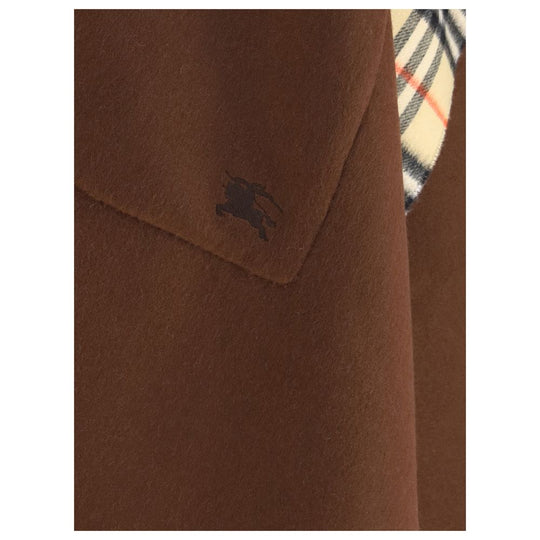 Burberry Reversible check wool cashmere Cape