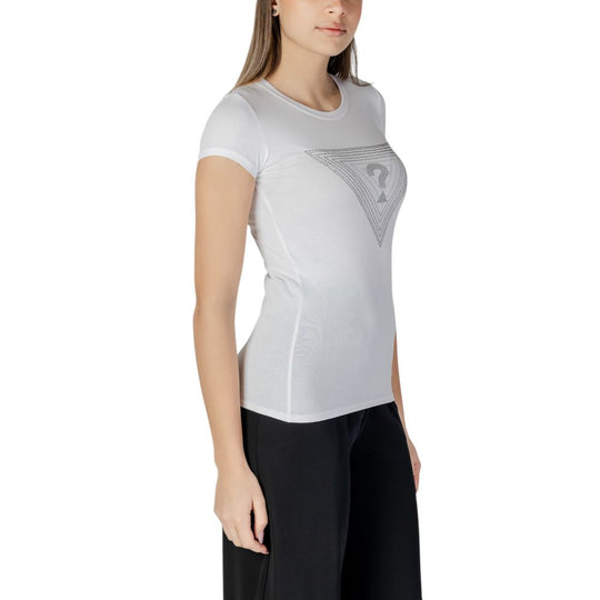 Guess White Cotton T-Shirt