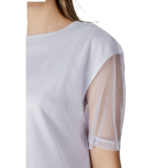 Armani Exchange White Cotton T-Shirt