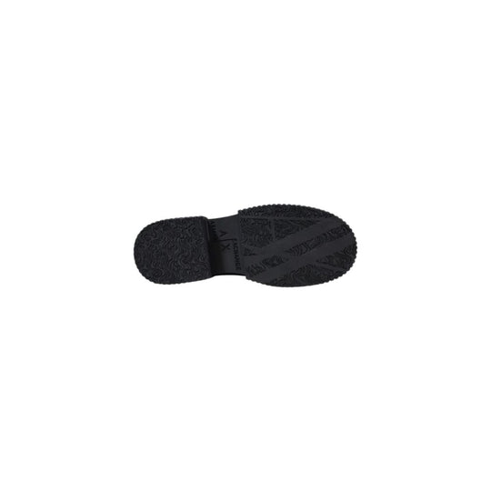 Armani Exchange Black Leather Platform