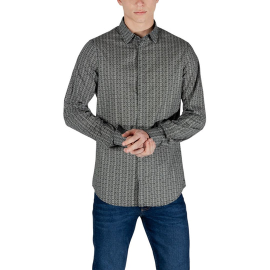 Armani Exchange Black Cotton Shirt