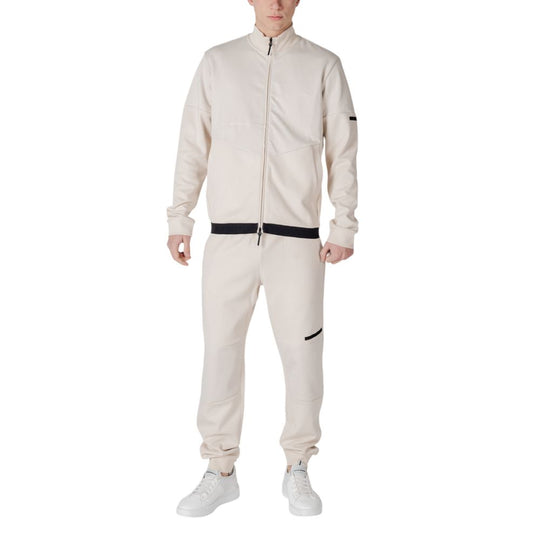 EA7 Emporio Armani Beige Cotton Sweatsuit