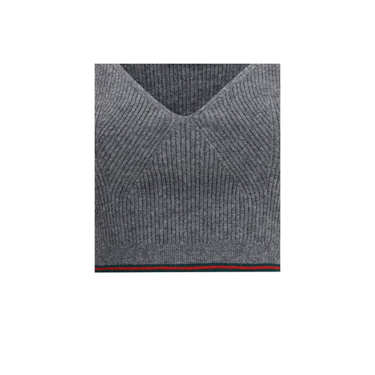 Gucci Gray Wool Top