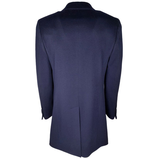 Made in Italy Blue Wool Men's Jacket