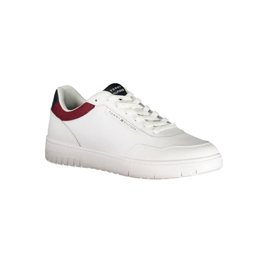 Tommy Hilfiger Bianco Polyurethane Men Sneaker