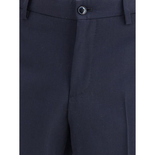 Giorgio Armani Blue Fleece Wool Two-Piece Suit