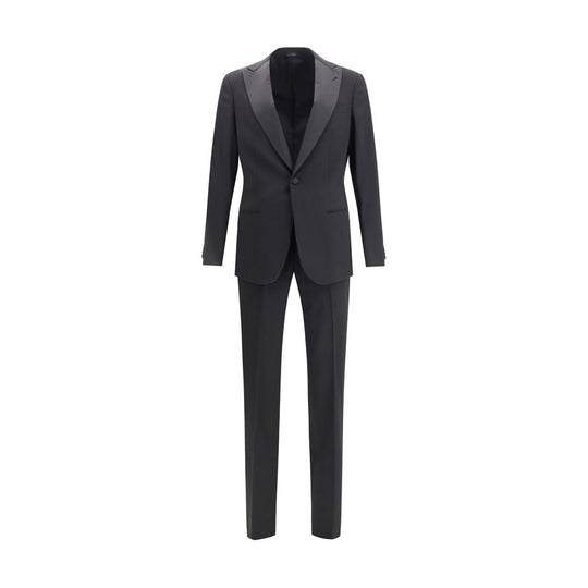 Giorgio Armani Black Fleece Wool Tuxedo