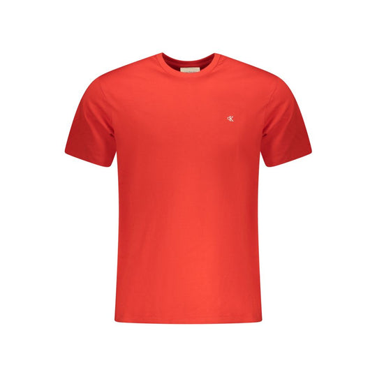 Calvin Klein Red Cotton Men T-Shirt
