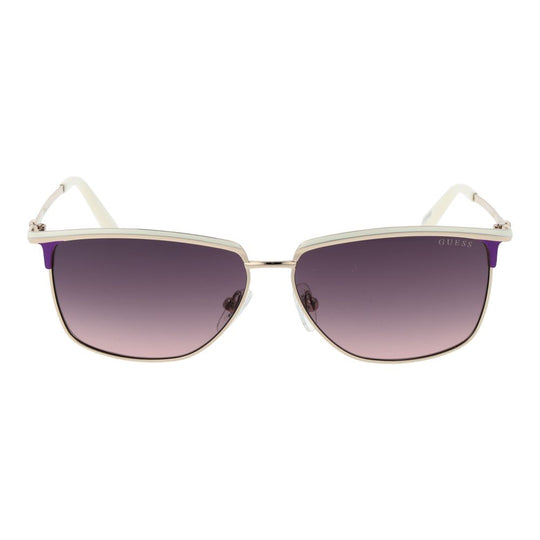 Guess White Metal Sunglasses