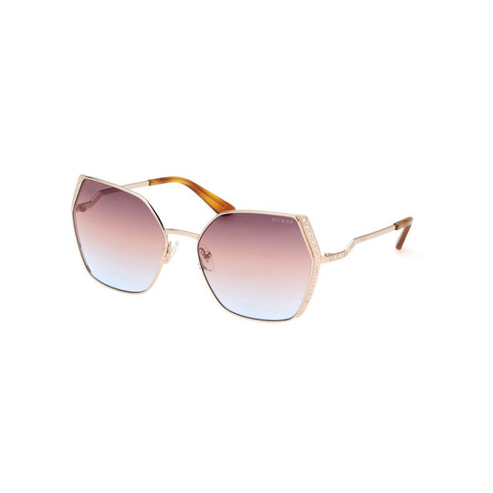 Guess Gold Metal Sunglasses