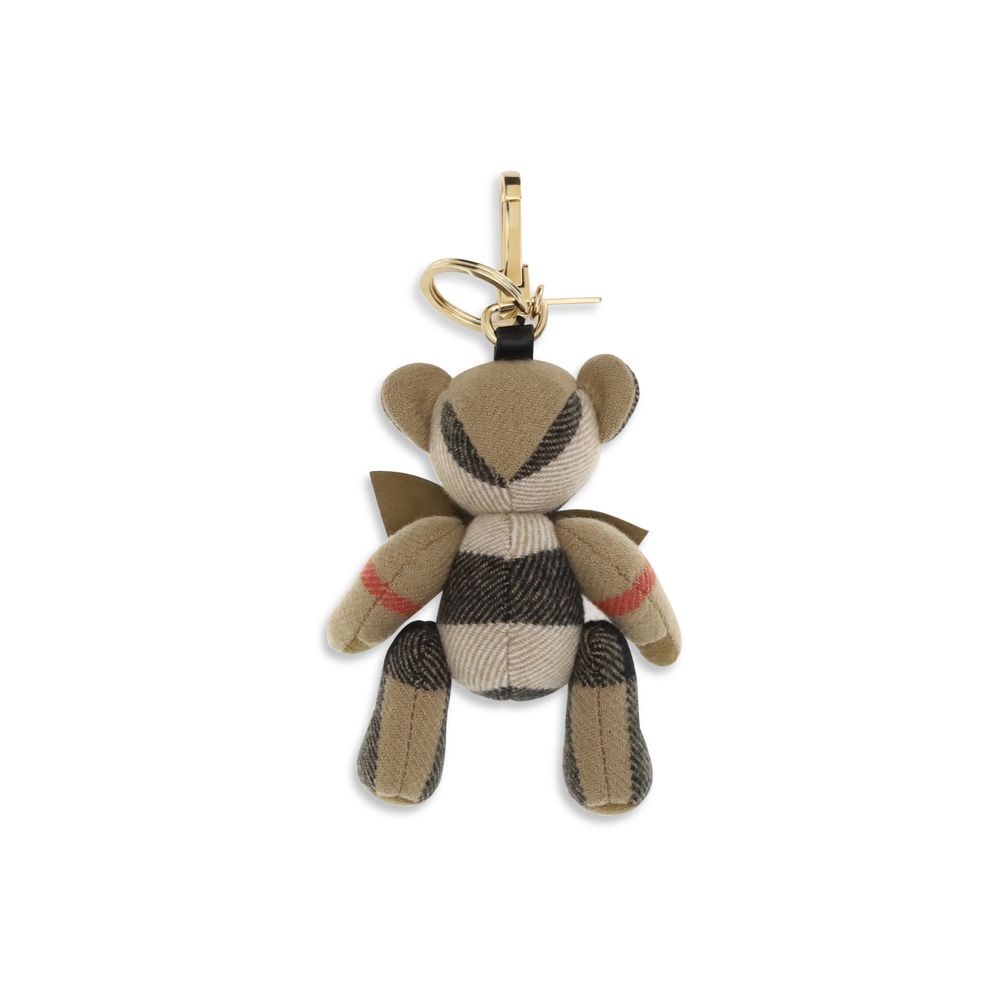 Burberry Beige Cashmere Keychain