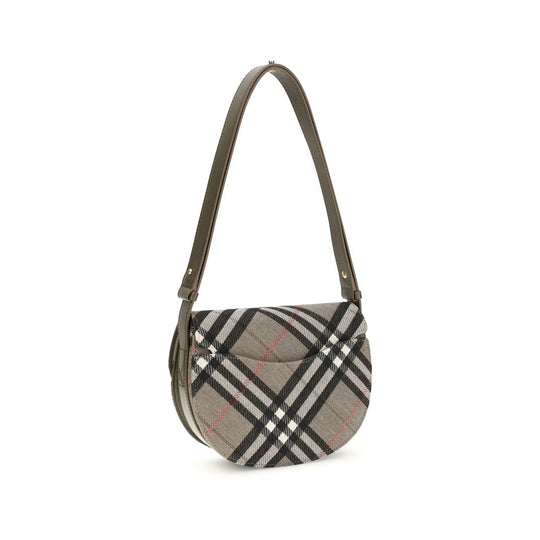 Burberry Gray Fabric Shoulder Bag