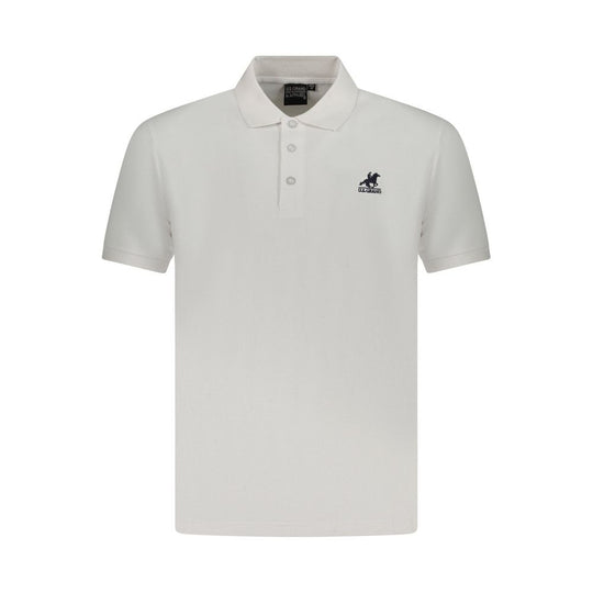 U.S. Grand Polo Bianco Cotton Mens Polo Shirt