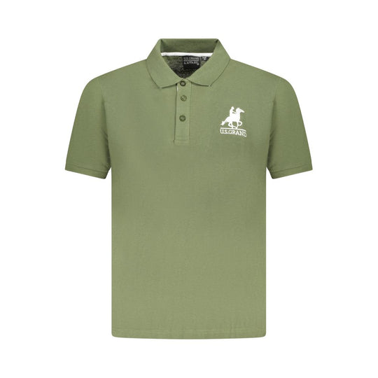 U.S. Grand Polo Green Cotton Polo Shirt