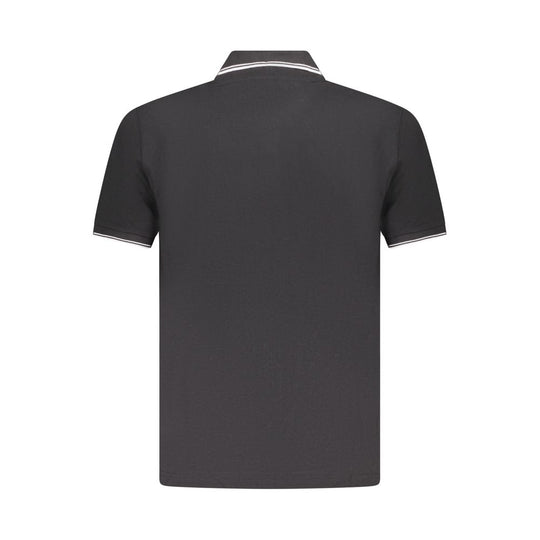U.S. Grand Polo Black Cotton Mens Polo Shirt