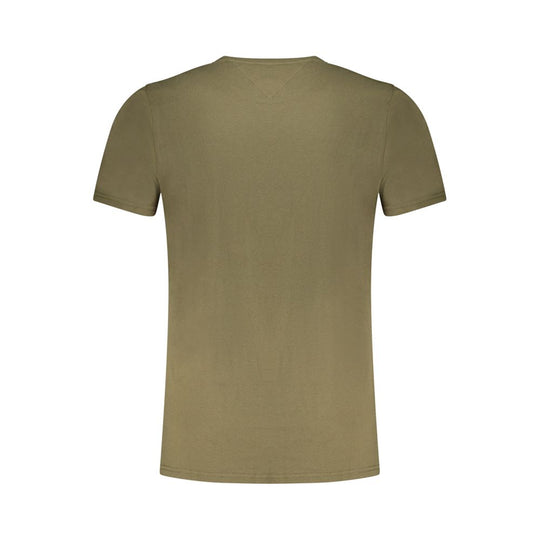 Tommy Hilfiger Verde Cotton Men T-Shirt