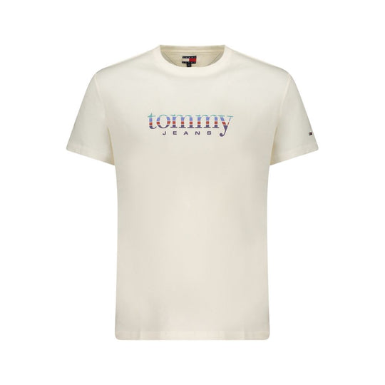 Tommy Hilfiger Bianco Cotton Men T-Shirt