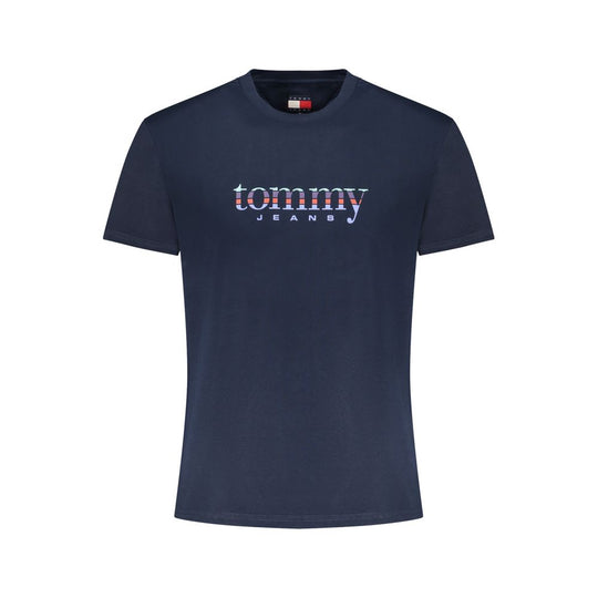 Tommy Hilfiger Blue Cotton Men T-Shirt