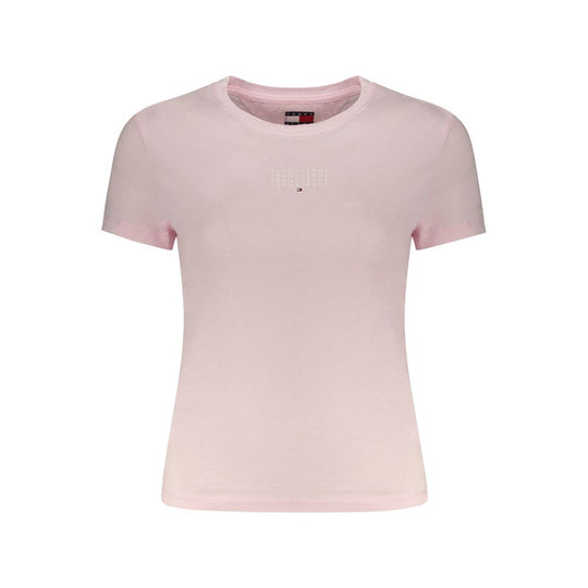 Tommy Hilfiger Pink Cotton Women T-Shirt