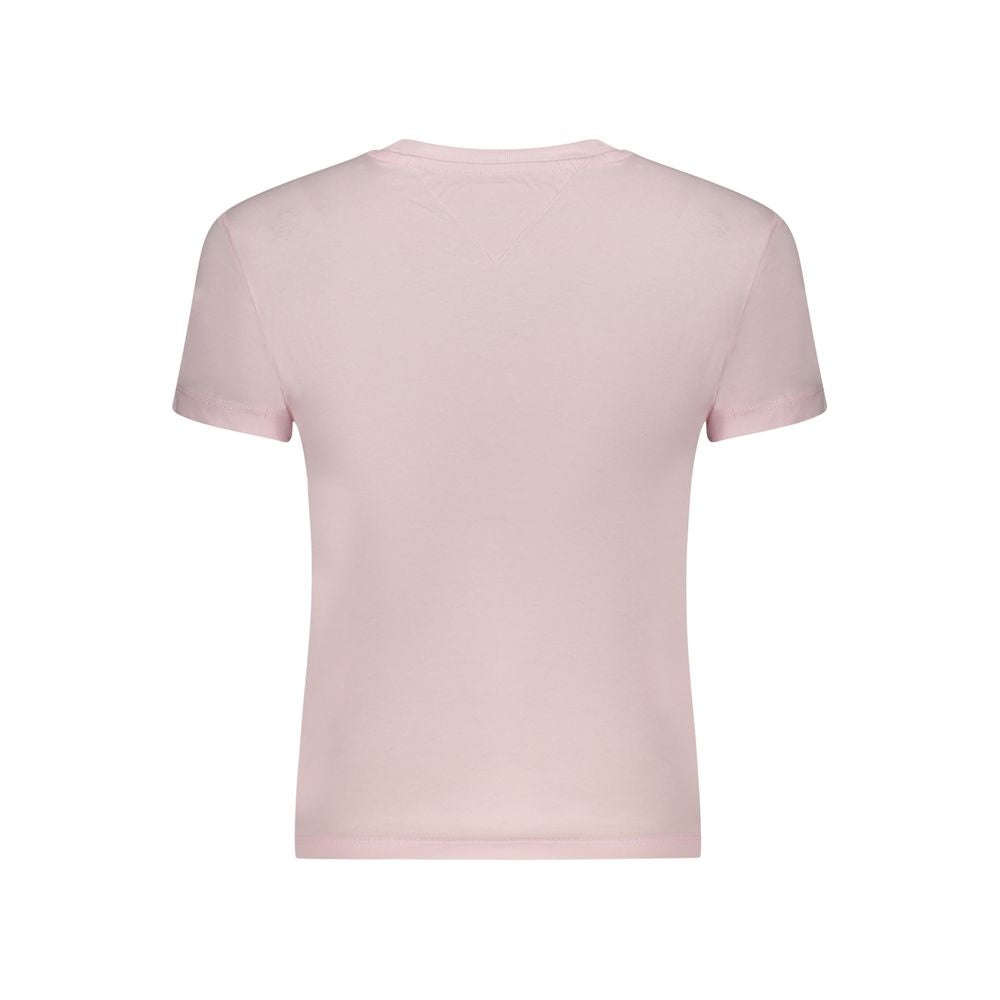Tommy Hilfiger Pink Cotton Women T-Shirt