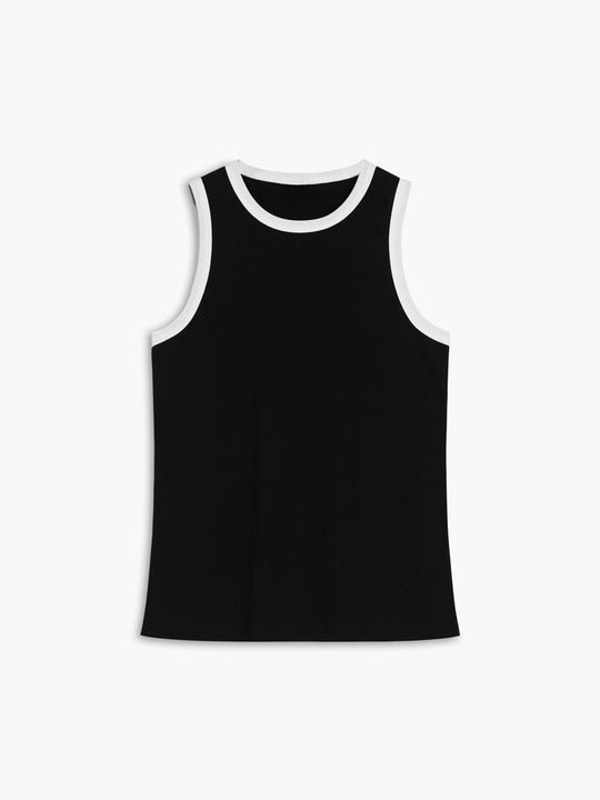 Worth A Million Contrast Trim Tank Top