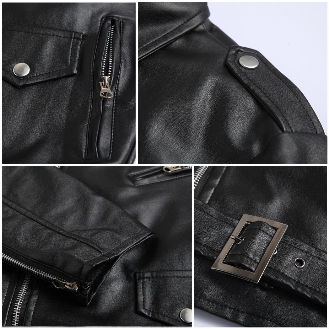 Brooklyn Diagonal Zipper Leather Jacket