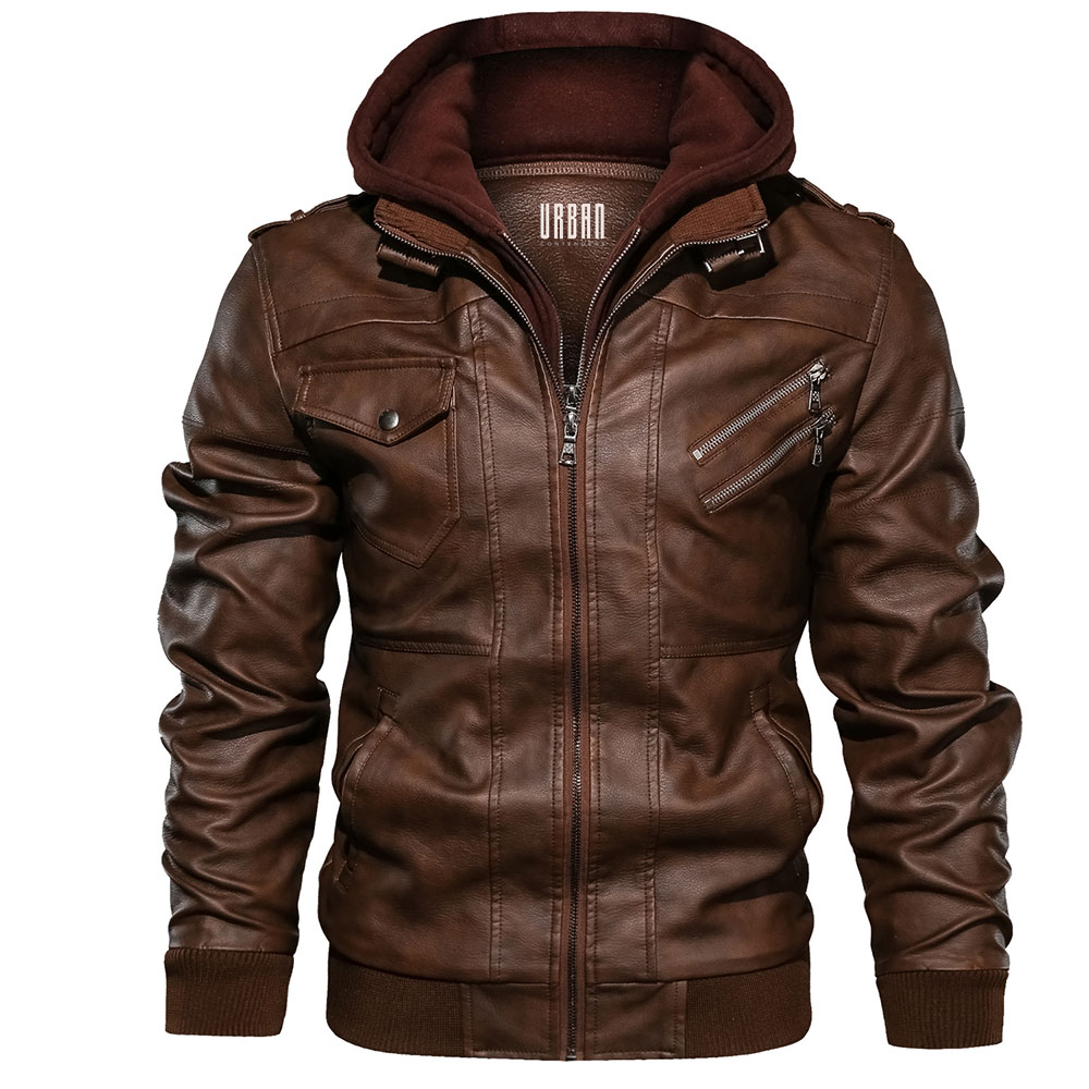 Urban Oblique Leather Jacket