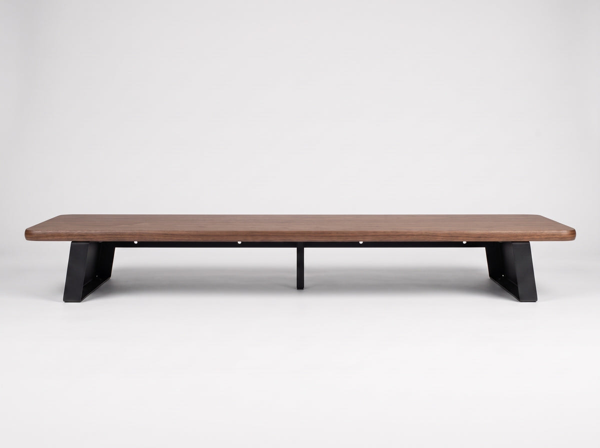 M30S Monitor Riser in Walnut – clean studio packshot | Rablo #Color_Walnut