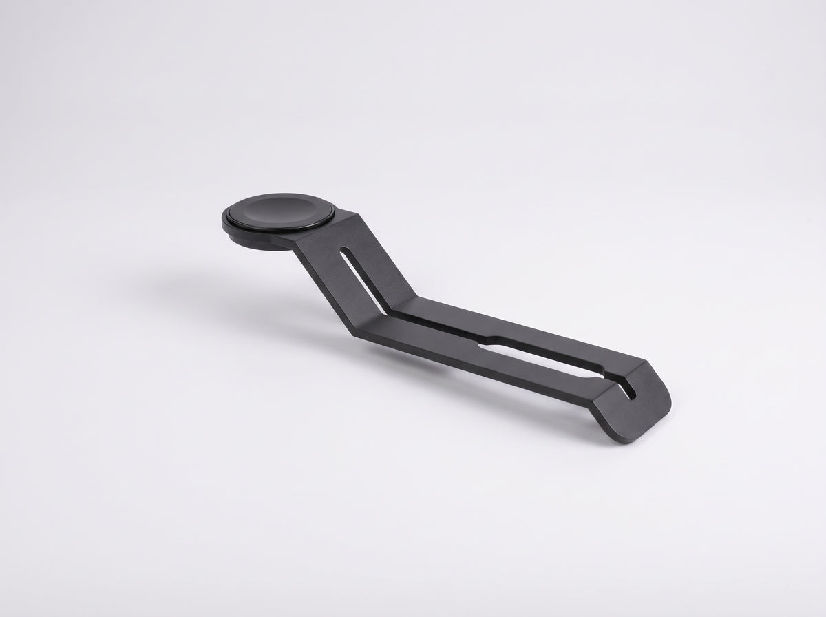 Watch Stand for Monitor Riser in Black – clean studio packshot | Rablo