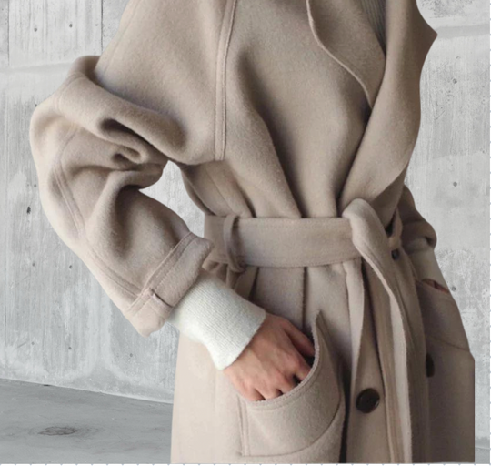 Amelia - Longline Wool Coat