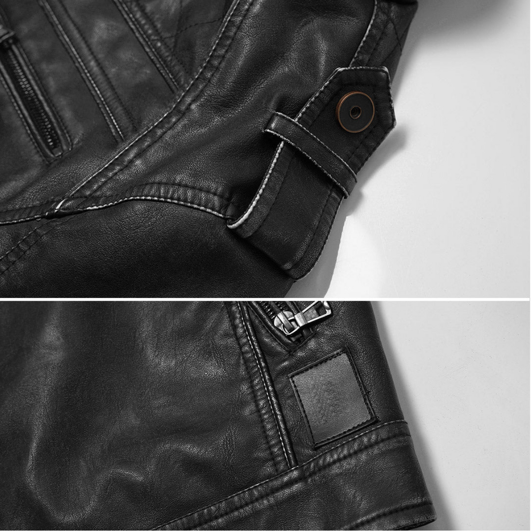 Milano-Calou Retro Leather Jacket